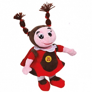 Мягкая игрушка божья коровка Мила из серии Лунтик и его друзья, с русским чипом, 23 см. (Мульти-Пульти, V24980-23S19 (24)sim)